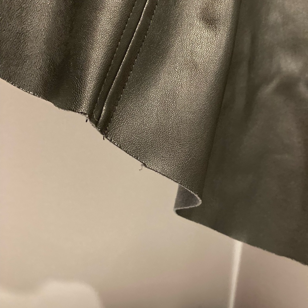 Worthington Faux Leather Asymmetrical Skirt - Picture 4 of 14